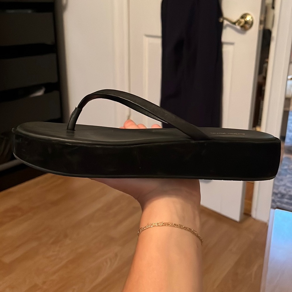 & other stories black platform flip flops